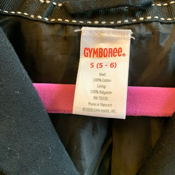 Gymboree girls black blazer coat. Stylish with white stitching size S (5/6) - Picture 3 of 11